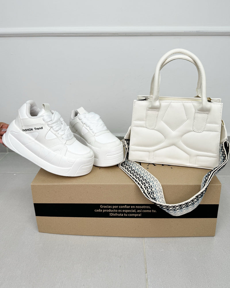 COMBO DAMA TENIS + BOLSOS