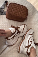 COMBO DE TENIS IVANNA + BOLSO N424 MIEL