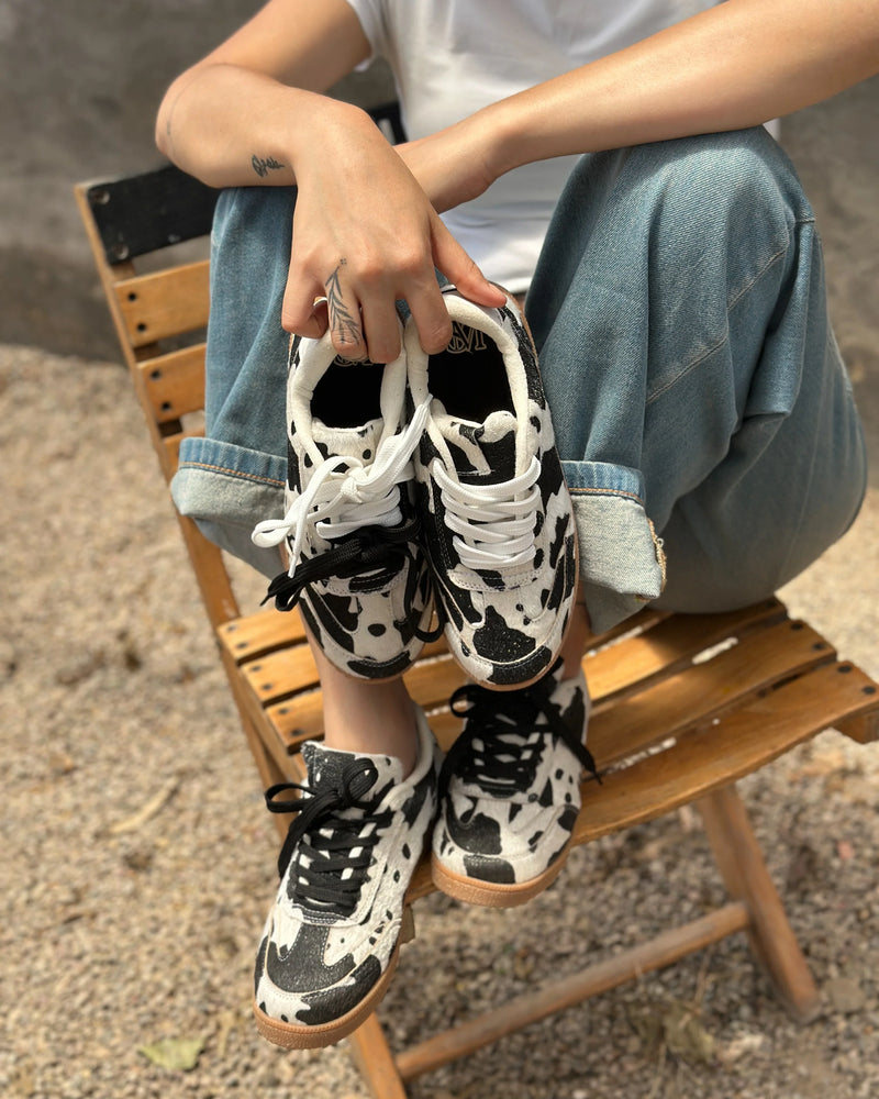 TENIS PARA DAMA AFRICA COW PRINT